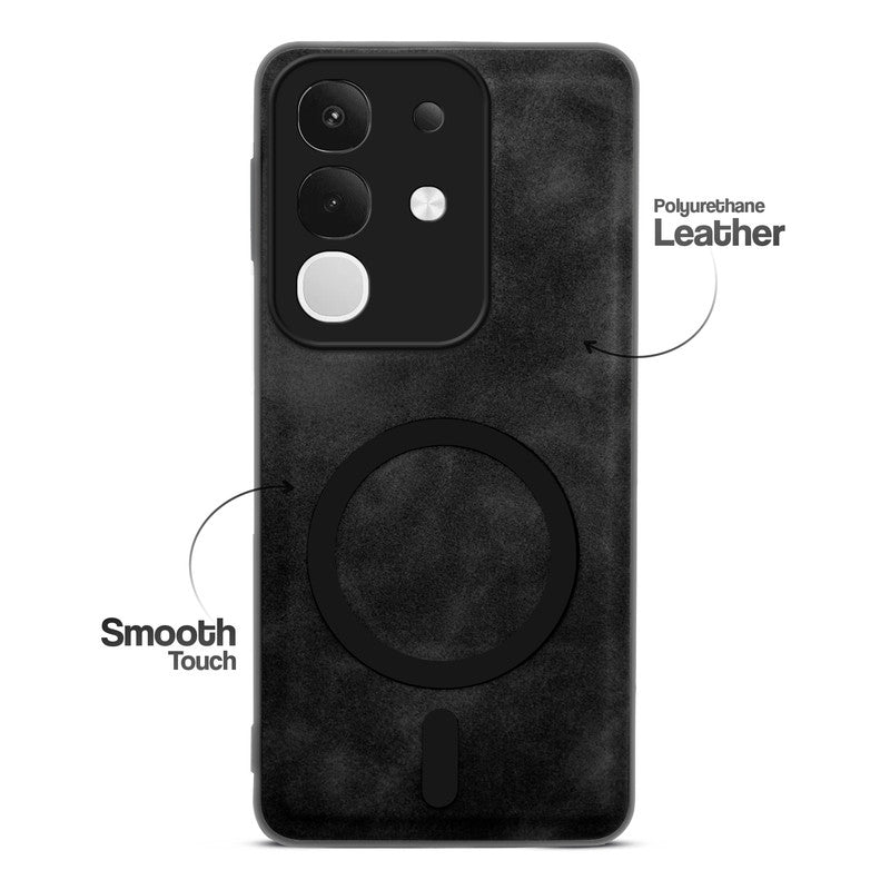 Cushion Grip Leather Case for Vivo T4x 5G