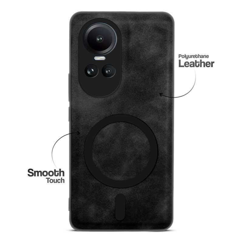 Cushion Grip Leather Case for Oppo Reno 10 5G