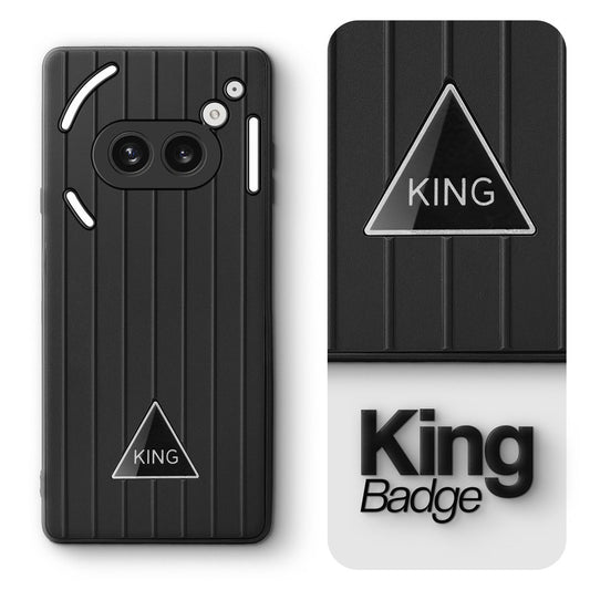 Glossy Matte Line Texture Back Cover for Nothing Phone 2A Plus