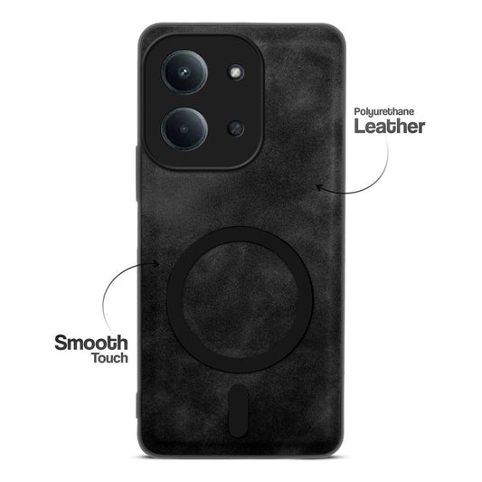 Cushion Grip Leather Case for Redmi 15C 5G