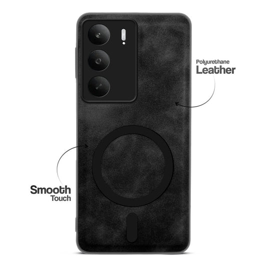 Cushion Grip Leather Case for Realme P3 Lite 5G