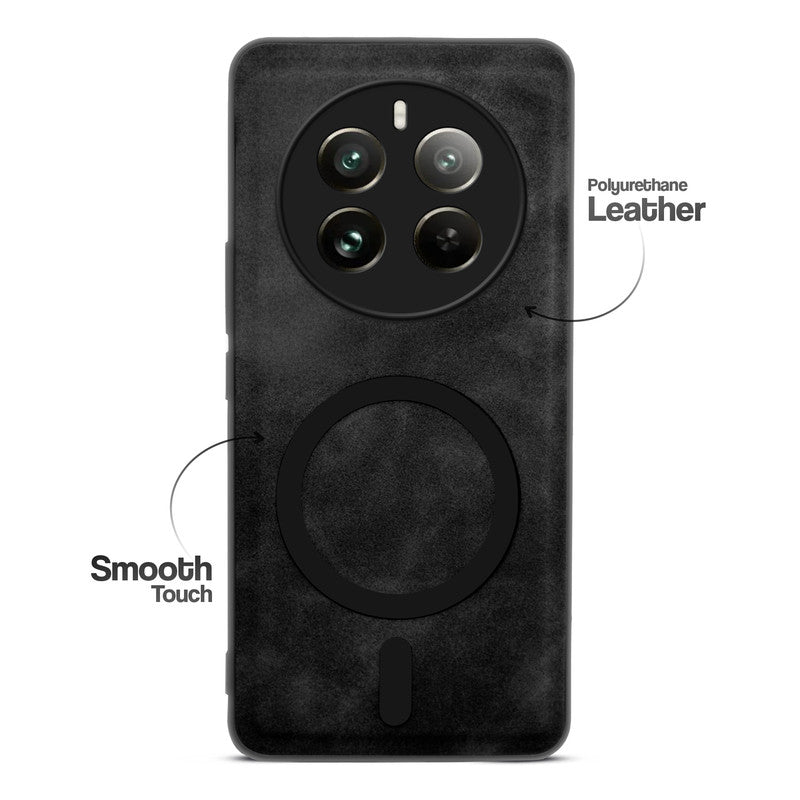 Cushion Grip Leather Case for Realme 12 Pro 5G