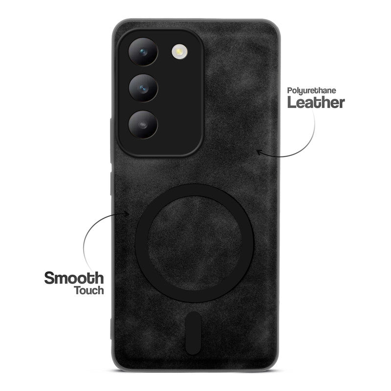 Cushion Grip Leather Case for Vivo T3 5G