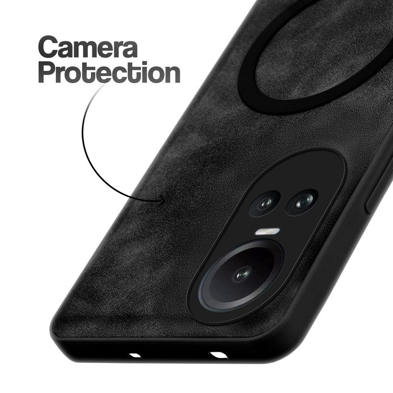 Cushion Grip Leather Case for Oppo Reno 10 5G