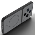 Angled view of Black mobile case for Vivo X200T 5G with proper charging port cutout, speaker holes and strong corner protection.