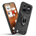 Front and back view of Nothing Phone 4A Pro 5G fitted with a protective case and ring grip
