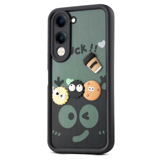 Playful 3D Cartoon Soft Back Case For Vivo Y19e With Camera Protection
