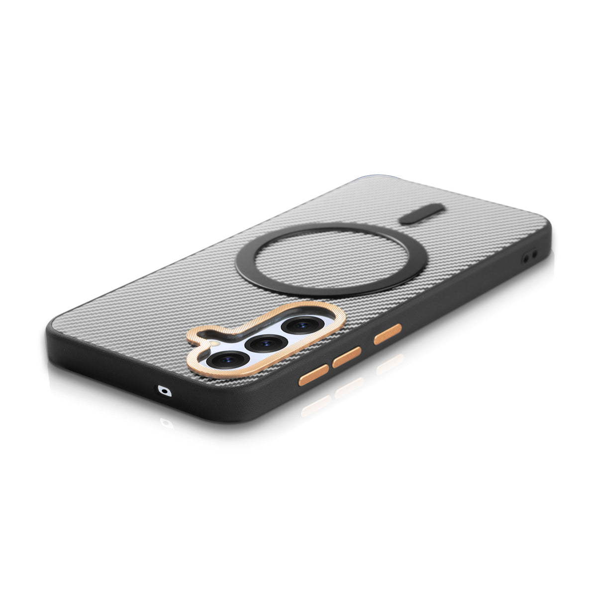 Wireless Charging Support Ready Checks Printed Back Case For Samsung S24 5G with Enhanced Grip