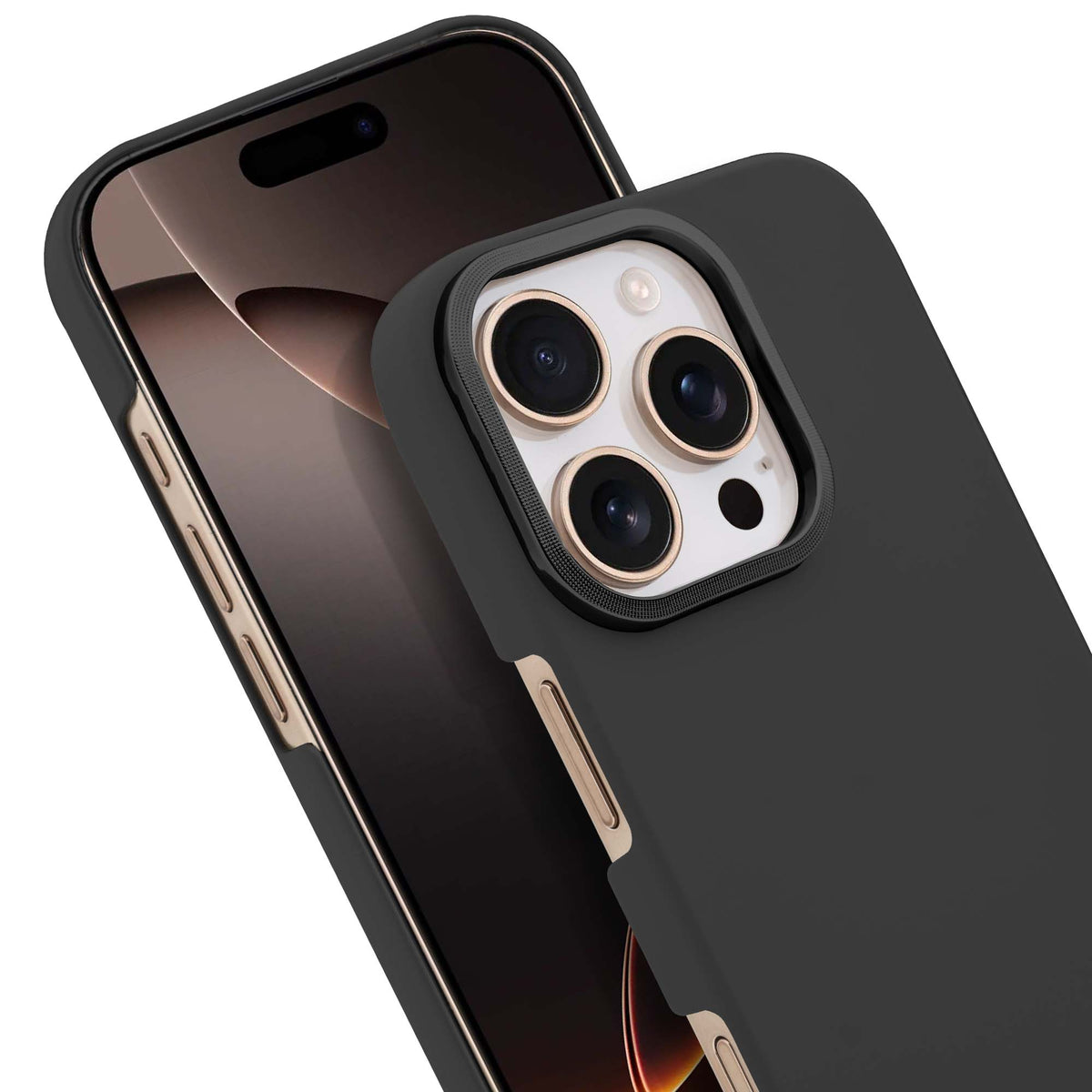 Detachable Ring Matte Case for Apple iPhone 16 Pro