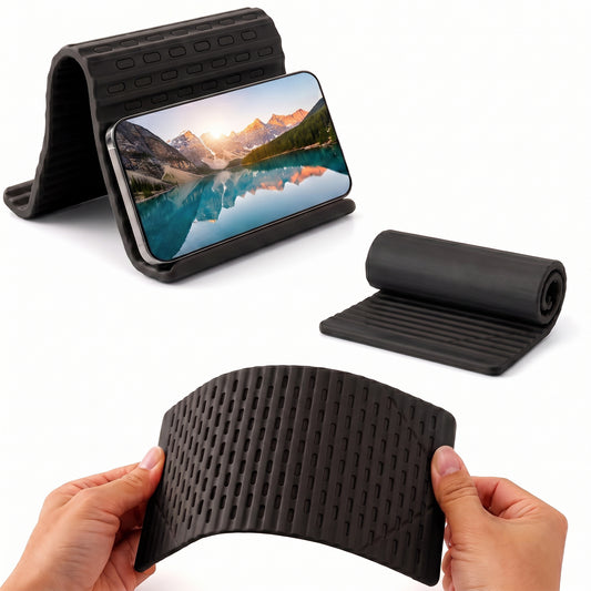 Premium Flexible Silicone Phone Stand & Tablet Stand with Anti-Slip Grip