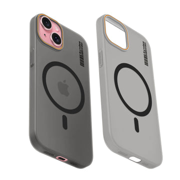 Colourful Frosted Matte Wireless Charging Support Back Cover Case for Apple iPhone 15 With Raised Camera Protection