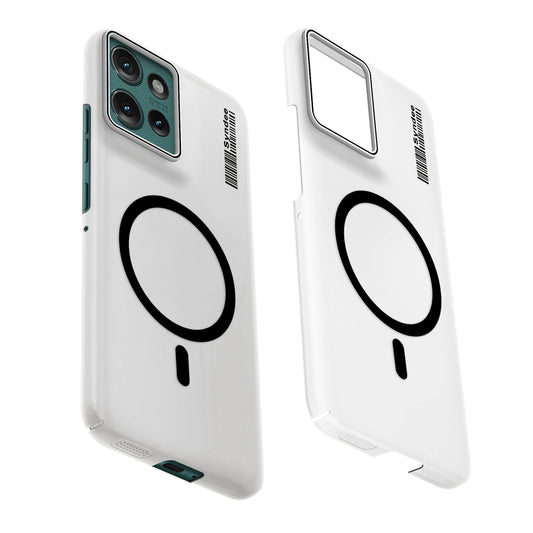 Frosted Sleek Matte Wireless Charging Support Back Cover Case for Motorola Moto Edge 50 5G With Raised Camera Protection
