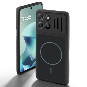 Dual Tone Silicone Grip Back Cover with Camera Protection for Motorola G57 Power 5G
