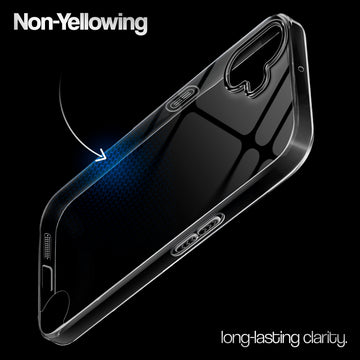 Crystal Clear Anti-Yellow Transparent Back Cover Case With Camera Ring Protection for CMF Phone 1