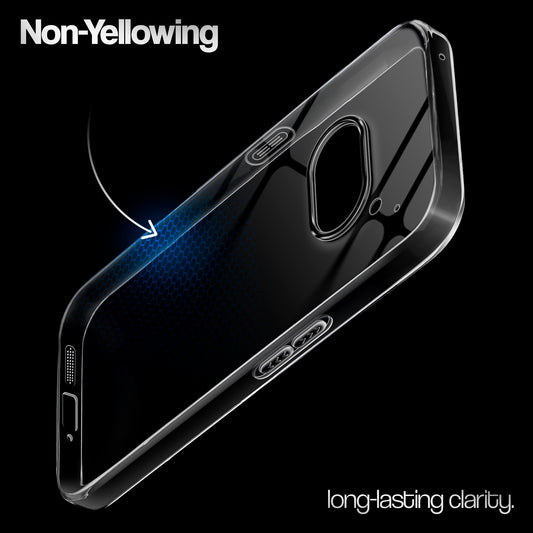 Crystal Clear Anti-Yellow Transparent Back Cover Case With Camera Ring Protection for Nothing Phone 2A