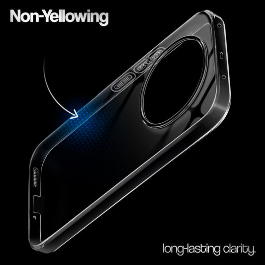 Crystal Clear Anti-Yellow Transparent Back Cover Case With Camera Ring Protection for Oppo F29 Pro 5G