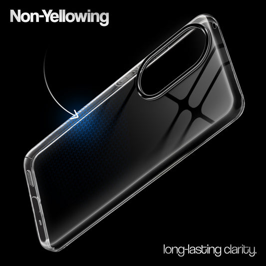 Crystal Clear Anti-Yellow Transparent Back Cover Case With Camera Ring Protection for Oppo Reno 10 Pro 5G