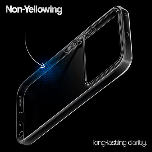 Crystal Clear Anti-Yellow Transparent Back Cover Case With Camera Ring Protection for Realme P4 5G