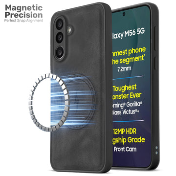 Refined PU Leather Case for Samsung M56 5G