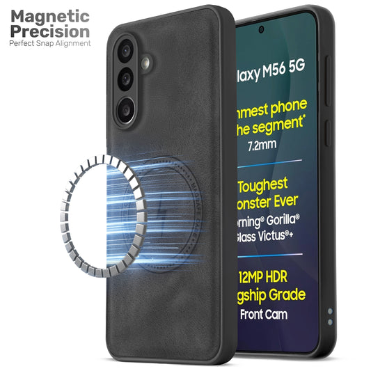 Refined PU Leather Case for Samsung M56 5G
