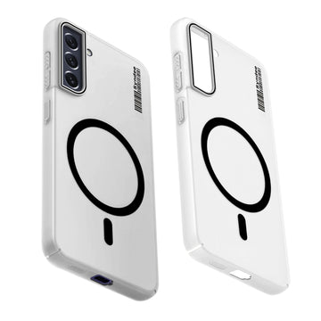 Frosted Sleek Matte Wireless Charging Support Back Cover Case For Samsung S21 FE 5G With Raised Camera Protection