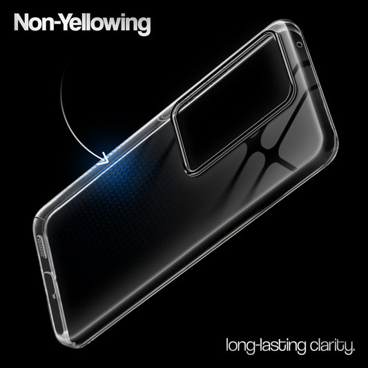 Crystal Clear Anti-Yellow Transparent Back Cover Case With Camera Ring Protection for Vivo V29 Pro 5G