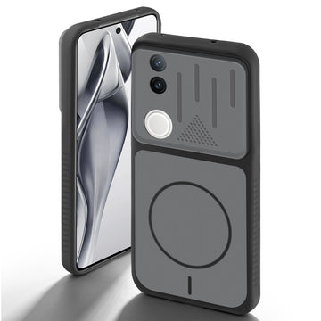 Dual Tone Silicone Grip Back Cover with Camera Protection for Vivo V50e 5G