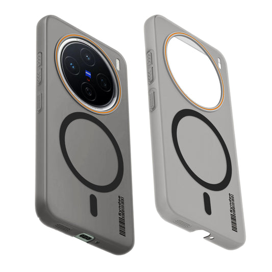 Colourful Frosted Matte Wireless Charging Support Back Cover Case for Vivo X200 5G With Raised Camera Protection