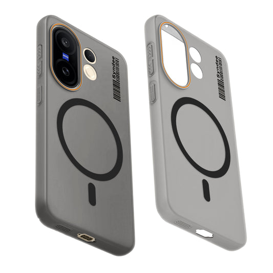 Colourful Frosted Matte Wireless Charging Support Back Cover Case for Vivo X200 FE 5G With Raised Camera Protection