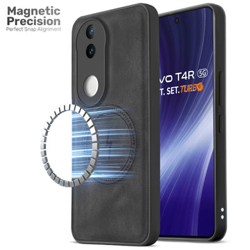 Refined PU Leather Case for Vivo T4R 5G