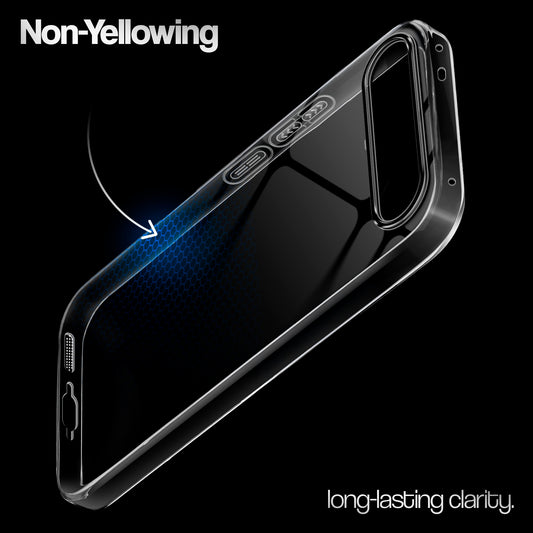 Crystal Clear Anti-Yellow Transparent Back Cover Case With Camera Ring Protection for Vivo X300 FE 5G
