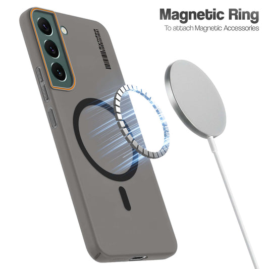 Colourful Frosted Matte Wireless Charging Support Back Cover Case for Samsung S22 Plus 5G With Raised Camera Protection