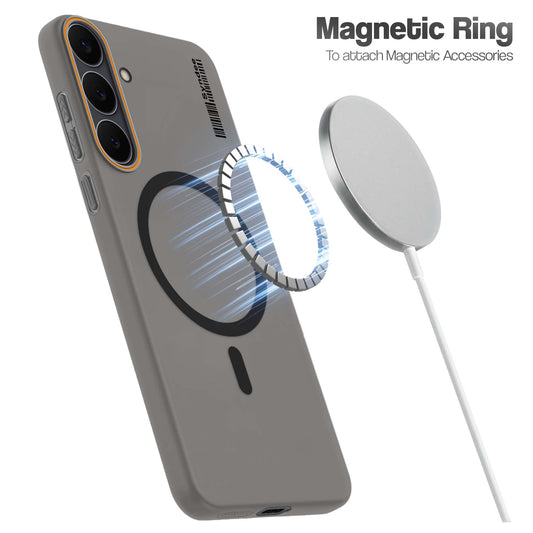 Colourful Frosted Matte Wireless Charging Support Back Cover Case for Samsung S25 FE 5G With Raised Camera Protection