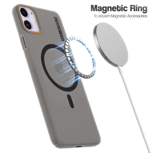 Colourful Frosted Matte Wireless Charging Support Back Cover Case for Apple iPhone 11 With Raised Camera Protection