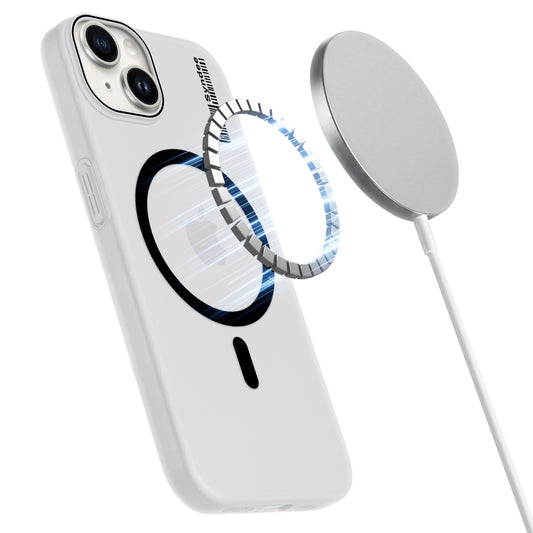 Frosted Sleek Matte Wireless Charging Support Back Cover Case For Apple iPhone 14 With Raised Camera Protection