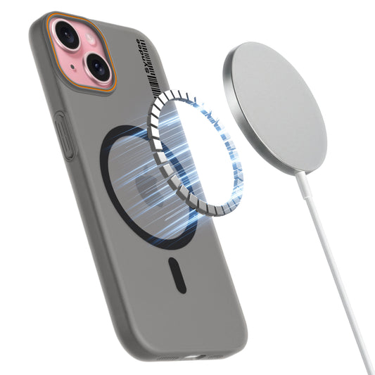 Colourful Frosted Matte Wireless Charging Support Back Cover Case for Apple iPhone 15 With Raised Camera Protection