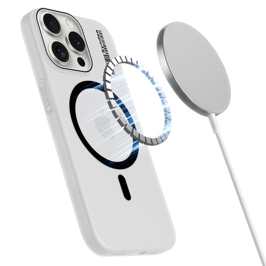 Frosted Sleek Matte Wireless Charging Support Back Cover Case For Apple iPhone 15 Pro With Raised Camera Protection