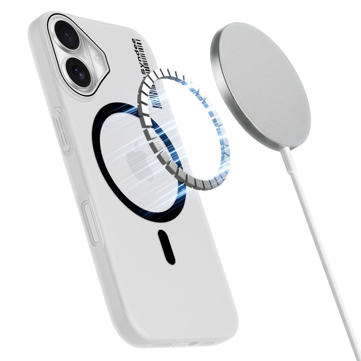Frosted Sleek Matte Wireless Charging Support Back Cover Case For Apple iPhone 16 With Raised Camera Protection