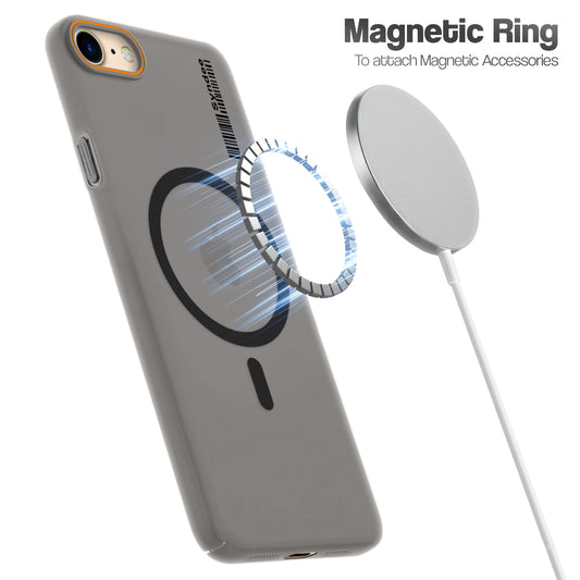 Colourful Frosted Matte Wireless Charging Support Back Cover Case for Apple iPhone 8 With Raised Camera Protection