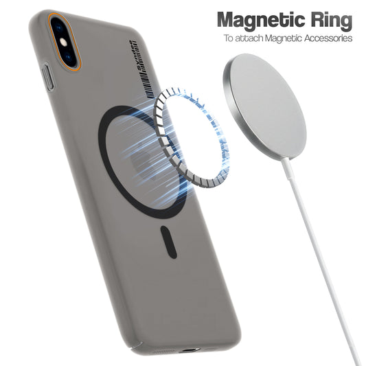 Colourful Frosted Matte Wireless Charging Support Back Cover Case for Apple iPhone XS With Raised Camera Protection