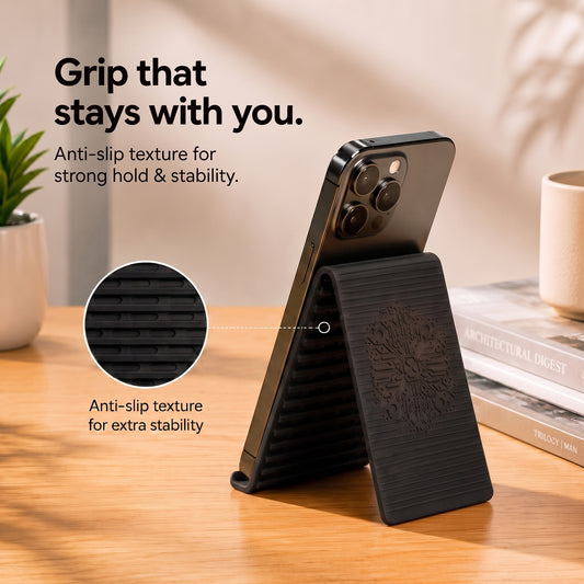 Premium Flexible Silicone Phone Stand & Tablet Stand with Anti-Slip Grip