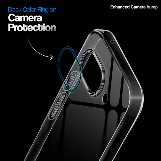 Crystal Clear Anti-Yellow Transparent Back Cover Case With Camera Ring Protection for Google Pixel 9A 5G