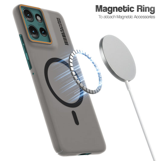 Colorful Frosted Matte Wireless Charging Support For Motorola Moto Edge 50 5G
