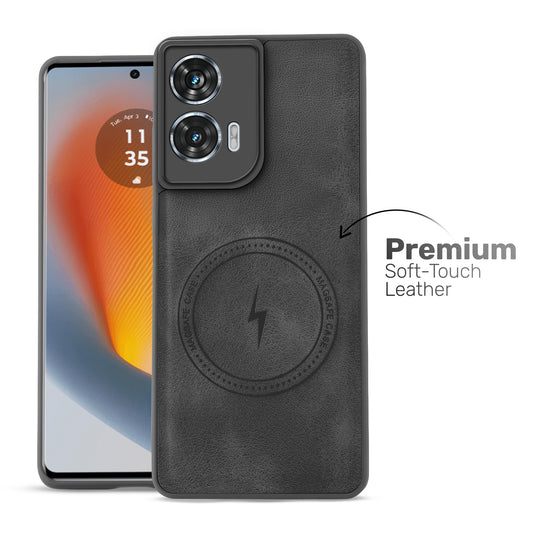 Refined PU Leather Case for Motorola Moto Edge 50 Fusion 5G
