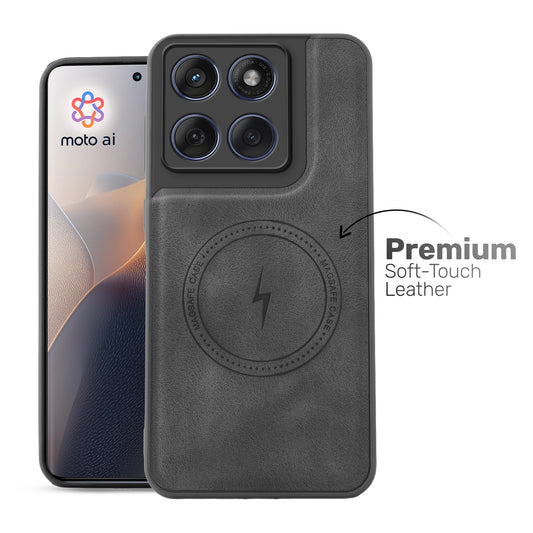 Refined PU Leather Case for Motorola Moto Edge 60 Fusion 5G