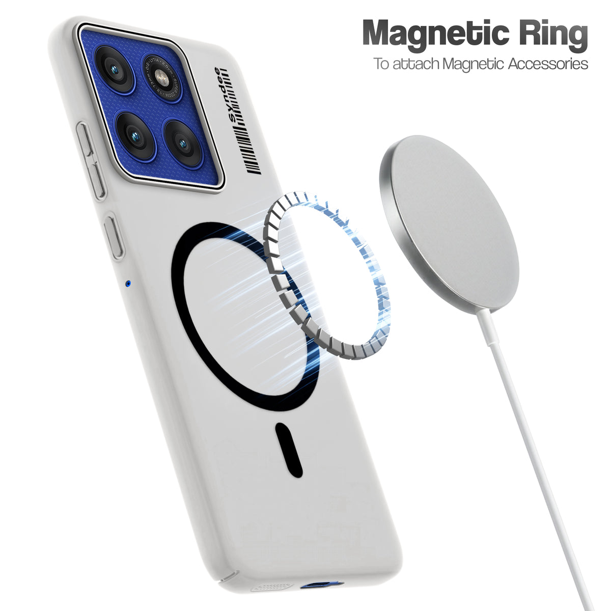 Frosted Sleek Matte Wireless Charging Support Back Cover Case for Motorola Moto Edge 60 Pro 5G With Raised Camera Protection