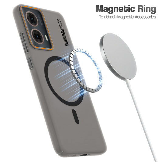 Colourful Frosted Matte With Raised Camera Protection Back Cover Case For Motorola Moto G85 5G