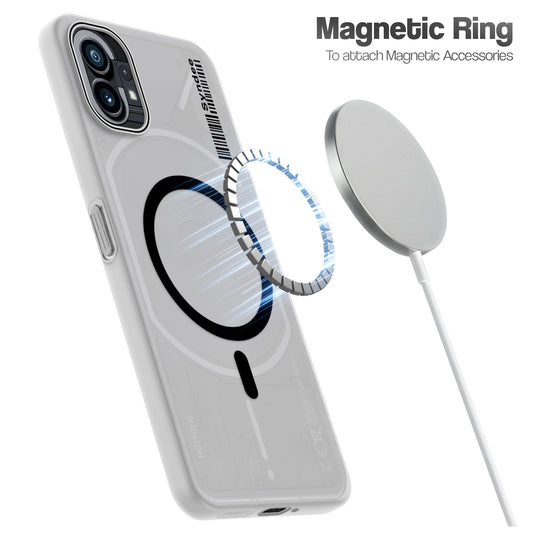 Frosted Sleek Matte Wireless Charging Support Back Cover Case for Nothing Phone 1 With Raised Camera Protection