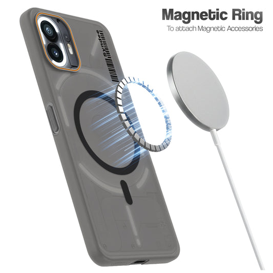 Colourful Frosted Matte Wireless Charging Support Back Cover Case for Nothing Phone 2 With Raised Camera Protection