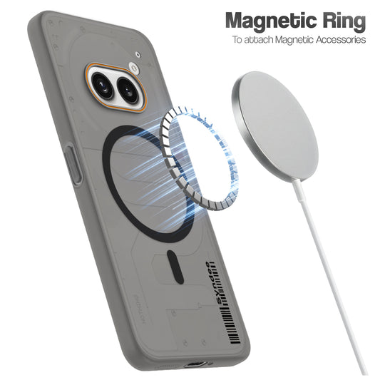 Colourful Frosted Matte Wireless Charging Support Back Cover Case for Nothing Phone 2A With Raised Camera Protection